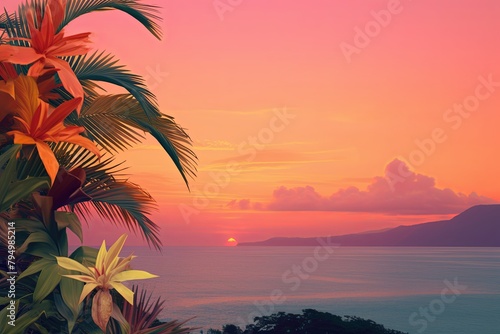 Tropical Sunrise Color Palettes  Vivid Dawn Variations