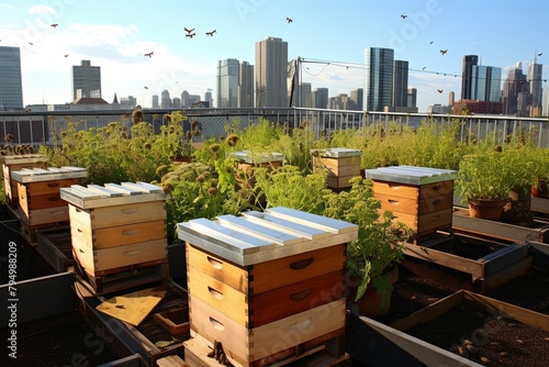 Ultimate Urban Rooftop Gardening and Beekeeping Guide: Creating Green Spaces in the City © Michael