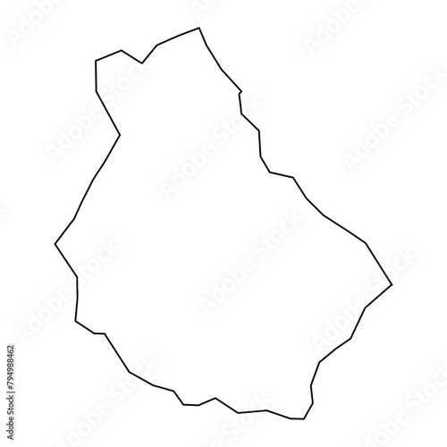 Monsenor Nouel Province map, administrative division of Dominican Republic. Vector illustration. photo