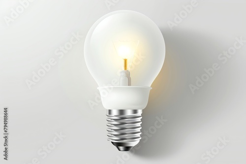 Realistic Image of smart lighting on a white background, Realistic.
