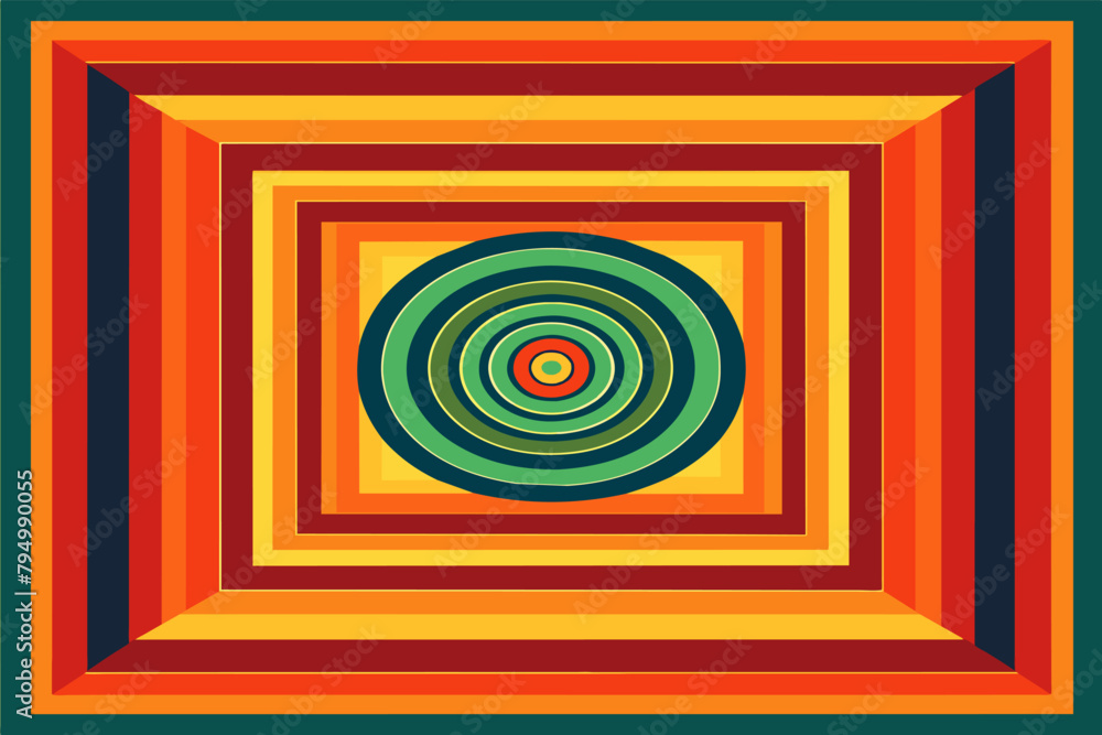 A series of concentric squares suggesting balance and stability A series of concentric squares suggesting balance and stability