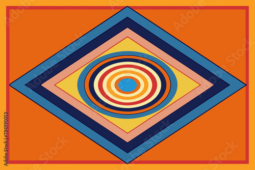 A series of concentric squares suggesting balance and stability