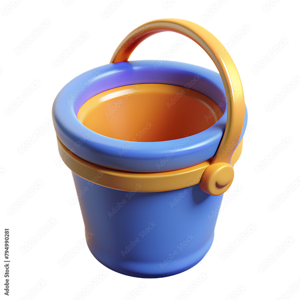 Bucket isolated on transparent background Bucket isolated on transparent background