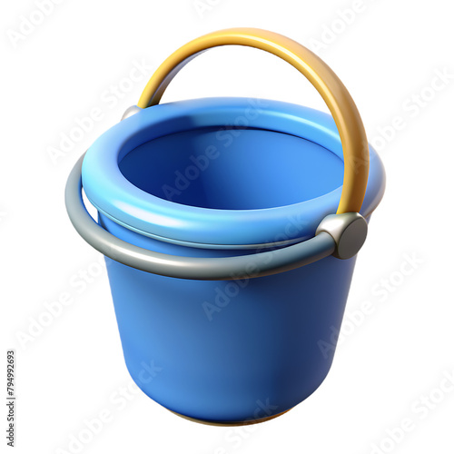 Bucket isolated on transparent background