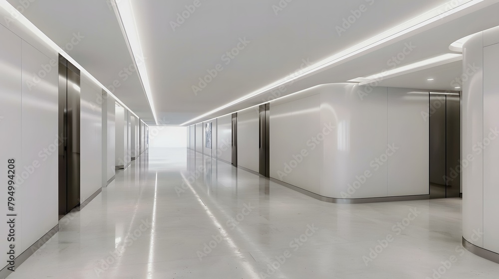 corridor in a office corridor in a office