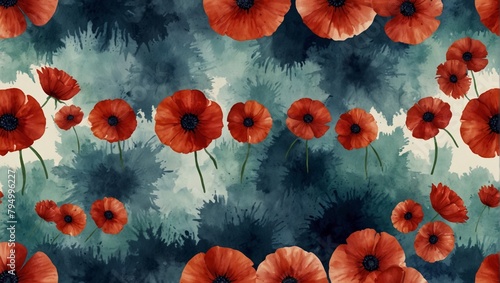 Free vector watercolor remembrance day background © asma