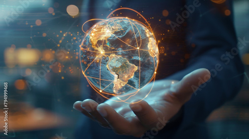 Global Connectivity: Holographic Earth in Hand