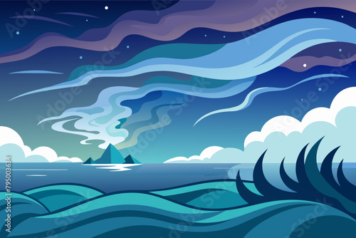 Wisps of fog rolling in from the sea