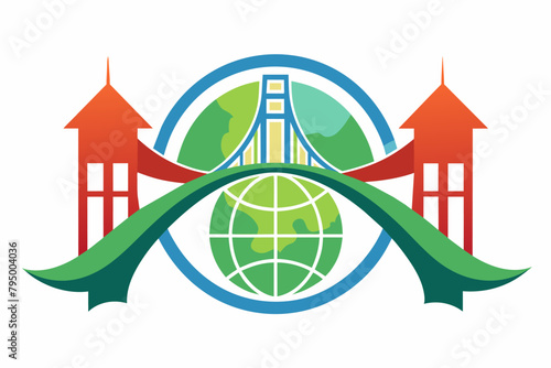 Within the logo's paradoxical design, a bridge between worlds materializes