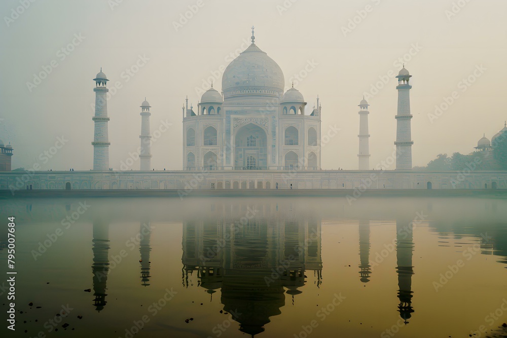 Obraz premium taj mahal in agra country