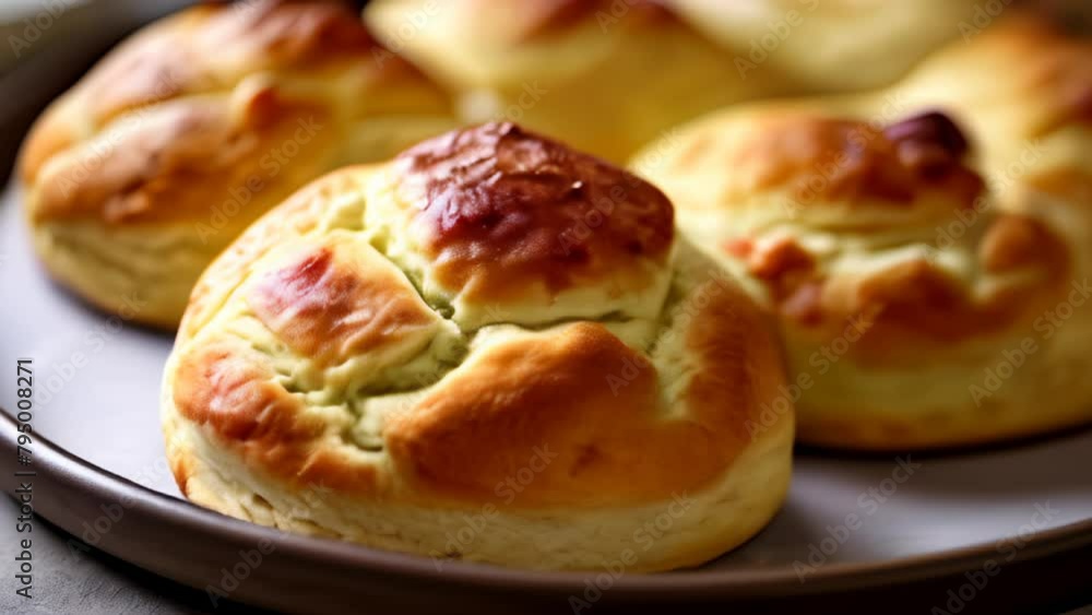 Deliciously baked goldenbrown bread rolls Deliciously baked goldenbrown bread rolls
