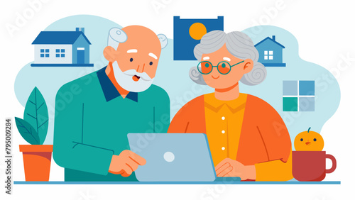 An elderly couple reviews their retirement savings and reallocates some funds to create a separate emergency fund for natural disasters.