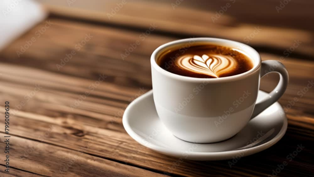 A moment of tranquility with a cup of coffee A moment of tranquility with a cup of coffee