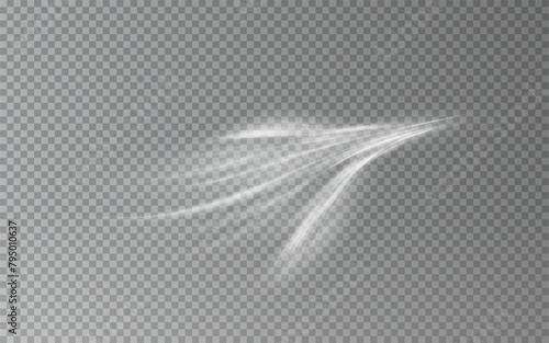 Stream of fresh wind png. Imitation of the exit of cold air from the air conditioner.