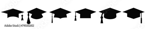 Milestone achievements cap,Academic graduation caps,Graduation cap icon set,Academic success,Vector of academic graduation caps,Top rated graduation cap, 