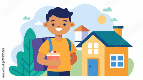 An international student happily moves into a homestay grateful for the lower cost of living and the opportunity to practice their new