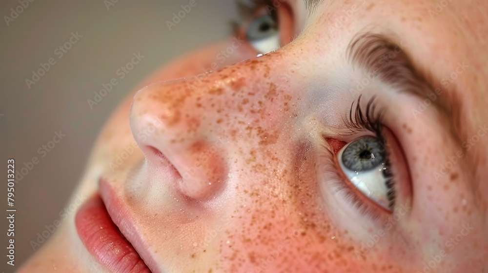 Emotion and expression gymnast s intense face close up in summer olympic games floor routine Emotion and expression gymnast s intense face close up in summer olympic games floor routine