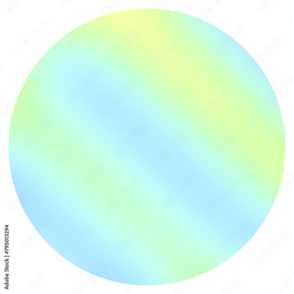 It is a colorful gradient circle.