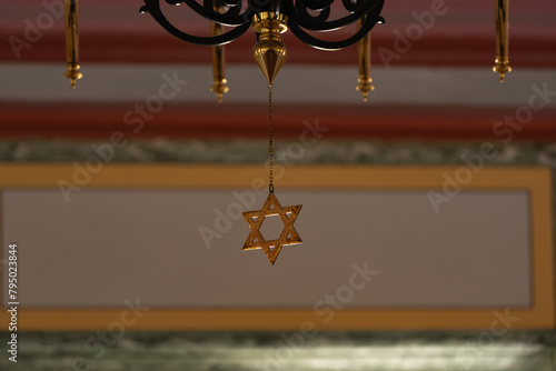 Sacred Jewish Star of David Background Photo, Edirne Turkiye (Turkey)