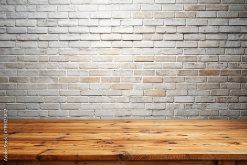 Vintage Brick Wall and Floor Texture in an Old Interior Room
