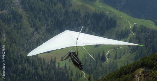 фотографія Hang gliding above mountain valley near Jenner mount Berchtesgaden National Park