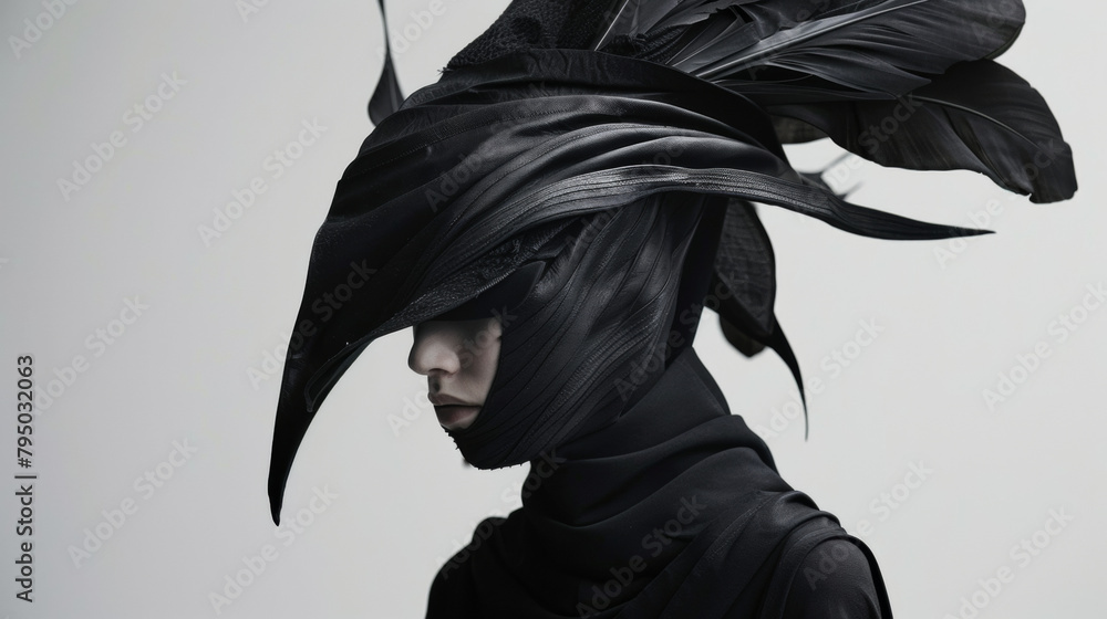 avant-garde minimalism horror inspired design with structure, high fashion haute couture avant-garde minimalism horror inspired design with structure, high fashion haute couture