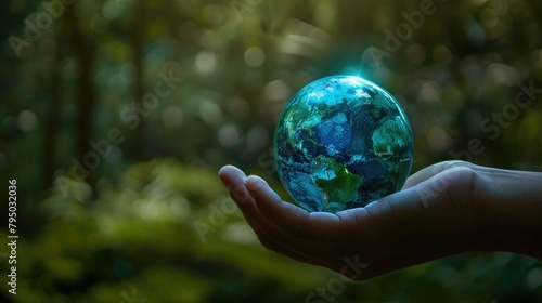 Hand-Held Globe Inspires for Arbor Day Celebration