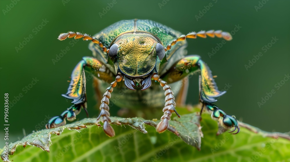 Fototapeta premium insect - may beetle - Melolontha pectoralis. Close Up.
