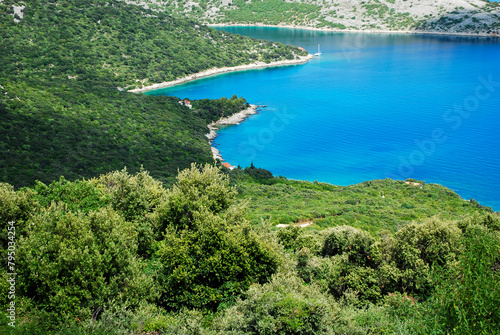the wonderful wild coasts of the island of Cres in Croatia