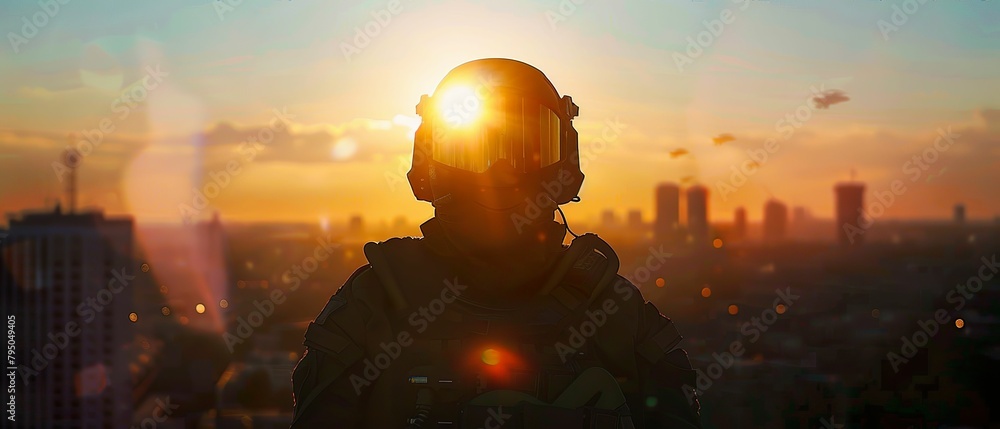 Fototapeta premium Techno-savvy rebel