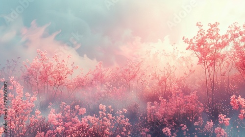 Pastel colors in a soft blend  gentle and soothing