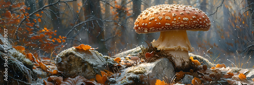 Brown mushroom, Abstract background macro image of Sajorcaju Mushroom 