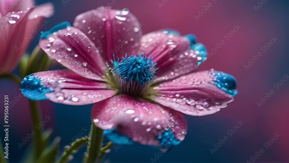 Beautiful pink flower close-up Beautiful pink flower close-up