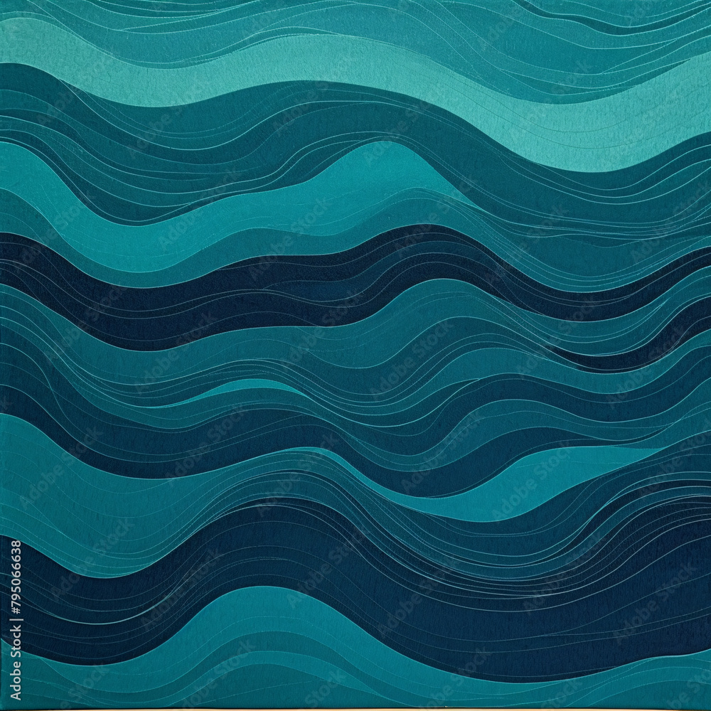 Fototapeta premium Blue Oceans in Motion