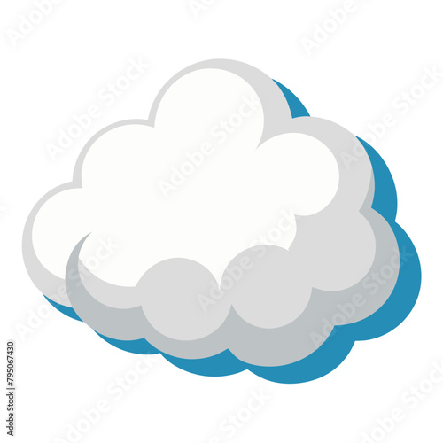 cloud, icon, vector illustration