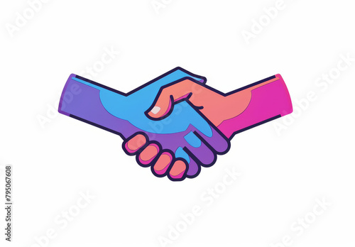 Wallpaper Mural Handshake vector icon Torontodigital.ca