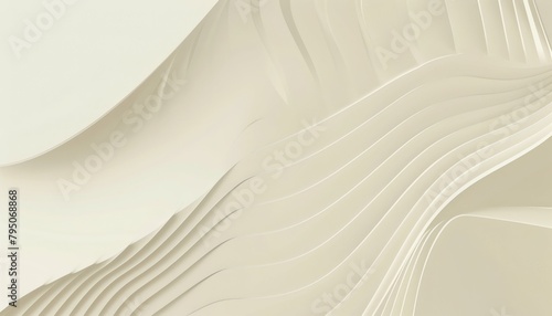 Abstract beige curved layers design