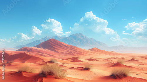 landscape with desert with ...
