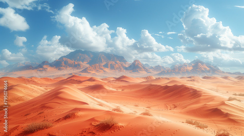 landscape with desert with ...