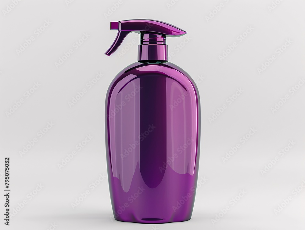 a purple spray bottle with a dispenser a purple spray bottle with a dispenser