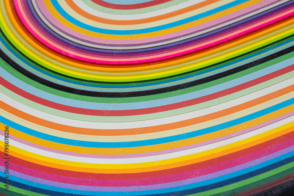 Abstract vibrant color wave rainbow strip paper background, Colorful curve striped background Abstract vibrant color wave rainbow strip paper background, Colorful curve striped background