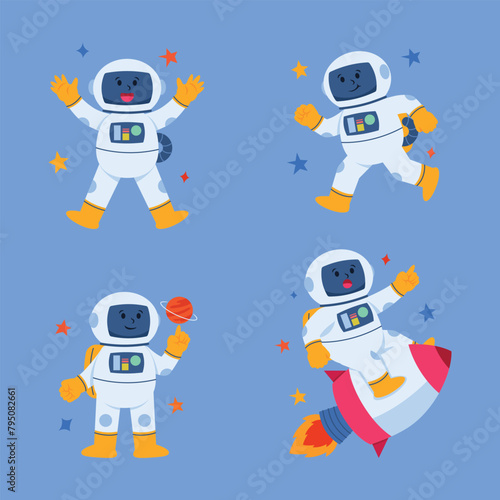 Explorer Spaceman Character Set photo