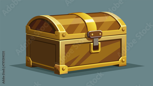 A dented scratched brass trunk now restored to its original luster through meticulous polishing and repaired with sy replacements for the hinges and.