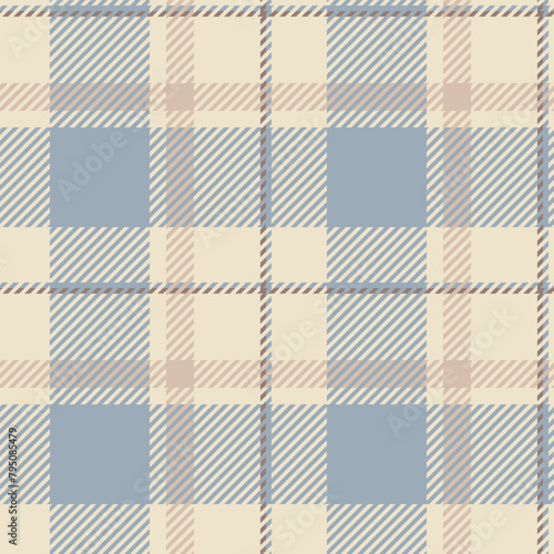Textile design of textured plaid. Checkered fabric pattern swatch for shirt, dress, suit, wrapping paper print, invitation and gift card. (ID: 795085479)