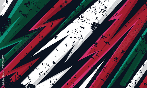 Abstract background racing stripes geometric shapes. Vehicle wrap sticker design