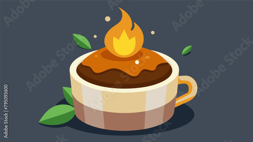 A decadent chocolate souffle rises in the oven the secret ingredient being a hint of orange liqueur for a sophisticated twist..