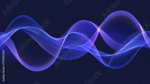 Blue light digital abstract wave technology background with vibrant digital effect