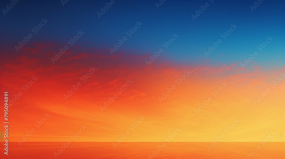 A sunset-inspired gradient background transitioning from warm oranges to cool blues, perfect for adding depth to your designs.