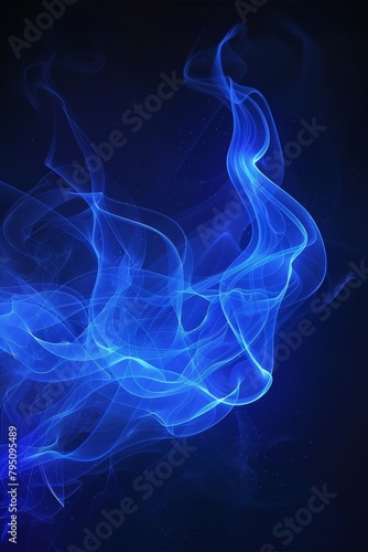 Abstract blue light digital wave technology background with artistic and modern design