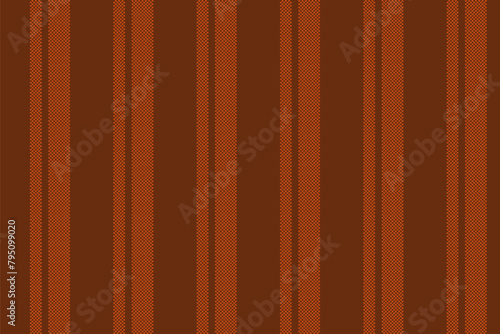 Vector fabric background of seamless lines pattern with a textile vertical stripe texture. (ID: 795099020)